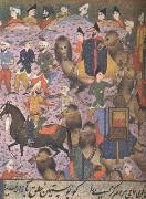 william r clark, det var med en kamelkaravan som den ovan ur en medeltida persisk bok som anthony fenkinson 1558 forsokte att ta sig fram till det legendomspunna catha